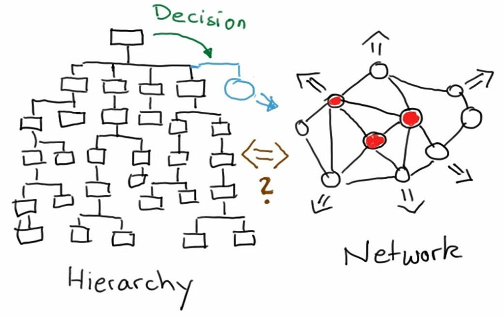 hierarchy vs network